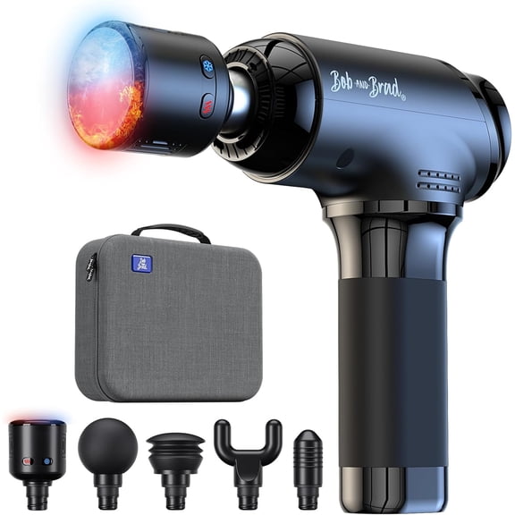 BOB AND BRAD T2 Pro Massage Gun with Heat and Cold, Deep Tissue Percussion Massager Gun, Muscle Massager, Electric Back Massagers for Professional Athletes Home Gym
