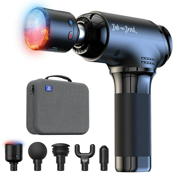 BOB AND BRAD T2 Pro Massage Gun with Heat and Cold, Deep Tissue Percussion Massager Gun, Muscle Massager, Electric Back Massagers for Professional Athletes Home Gym