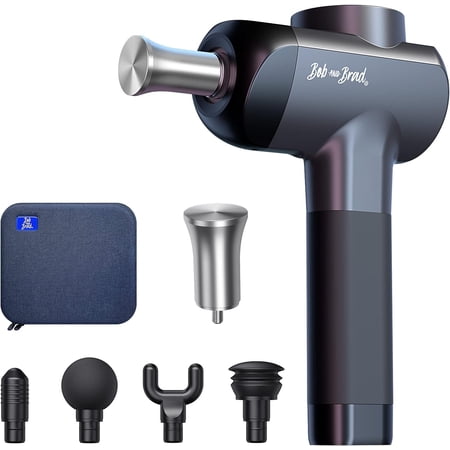 BOB AND BRAD X6 Pro Massage Gun Deep Tissue Percussion with Metal Head for Cold or Heat Therapy, Professional Muscle Massage Gun for Athlete Pain Relief, Electric Massager Gun-FSA and HSA Eligible