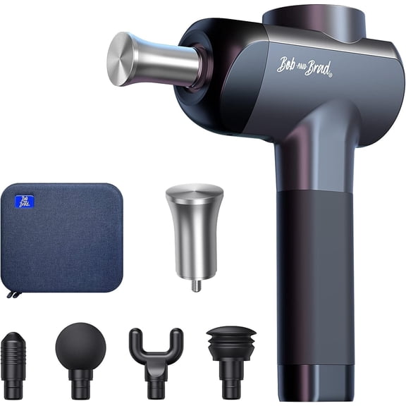 Bob and Brad X6 Pro Massage Gun Deep Tissue Percussion with Metal Head for Cold or Heat Therapy, Professional Muscle Massage Gun for Athlete Pain Relief, Electric Massager Gun-FSA and HSA Eligible
