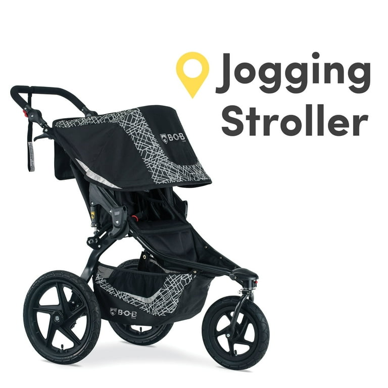 BOB Gear Revolution Flex Jogging Stroller, Lunar Black