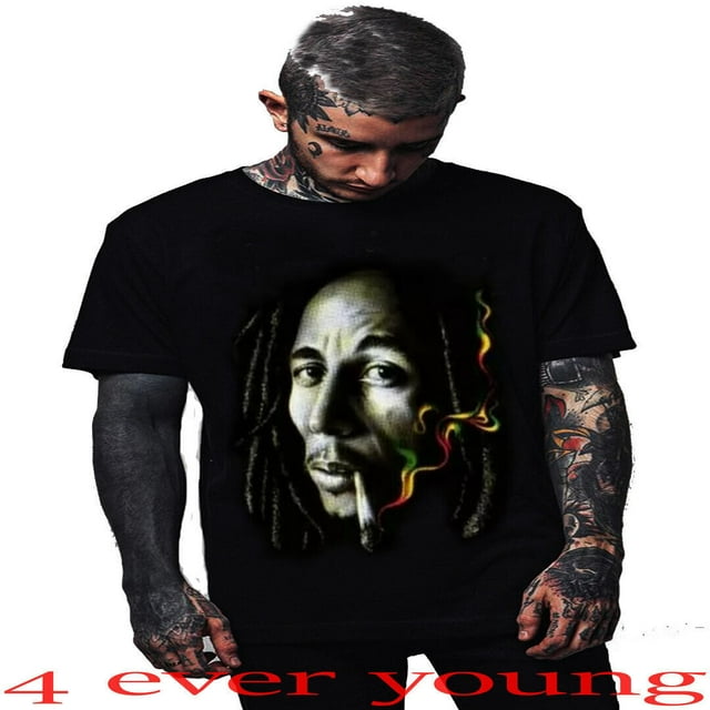 BOB MARLEY SMOKING THE CLASSIC ROCK BAND T SHIRTS MEN'S SIZES