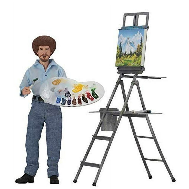 BOB ROSS CLOTH FIG 8'' NECA