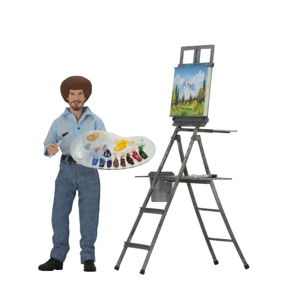 NECA - Bob Ross 8 Clothed Action Figure Bob Ross