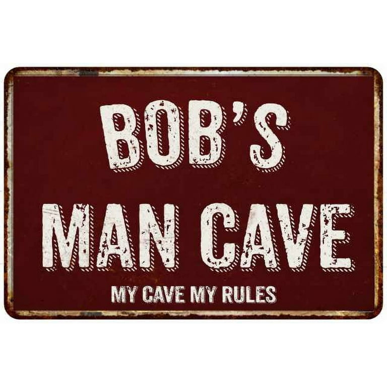 Man Cave Decor Sign 11 x 16 Tin Metal Mancave Accessories Garage Bar –  Wind & Sea