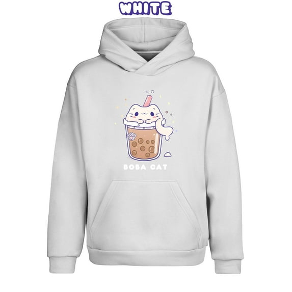 BOBA CAT Pullover Urban Hoodie