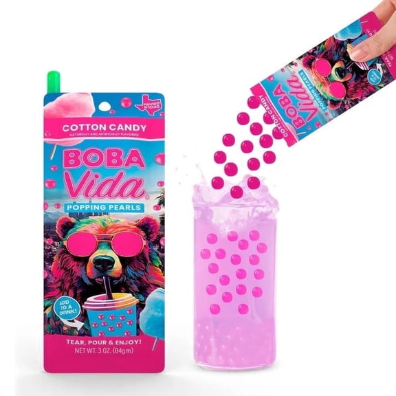 Bobavida Cotton Candy Popping Boba 3oz