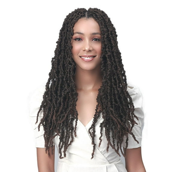 BOBBI BOSS NU LOCS DISTRESSED BUTTERFLY PLUS 18 2X SYNTHETIC BRAID CROCHET HAIR