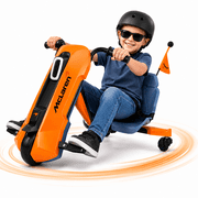 McLaren Licensed 24V Ride on Car Toys,Drift Kart for Kids, 6.5 MPH Max,360  Spin Electric Go Kart for Age 3+, Orange