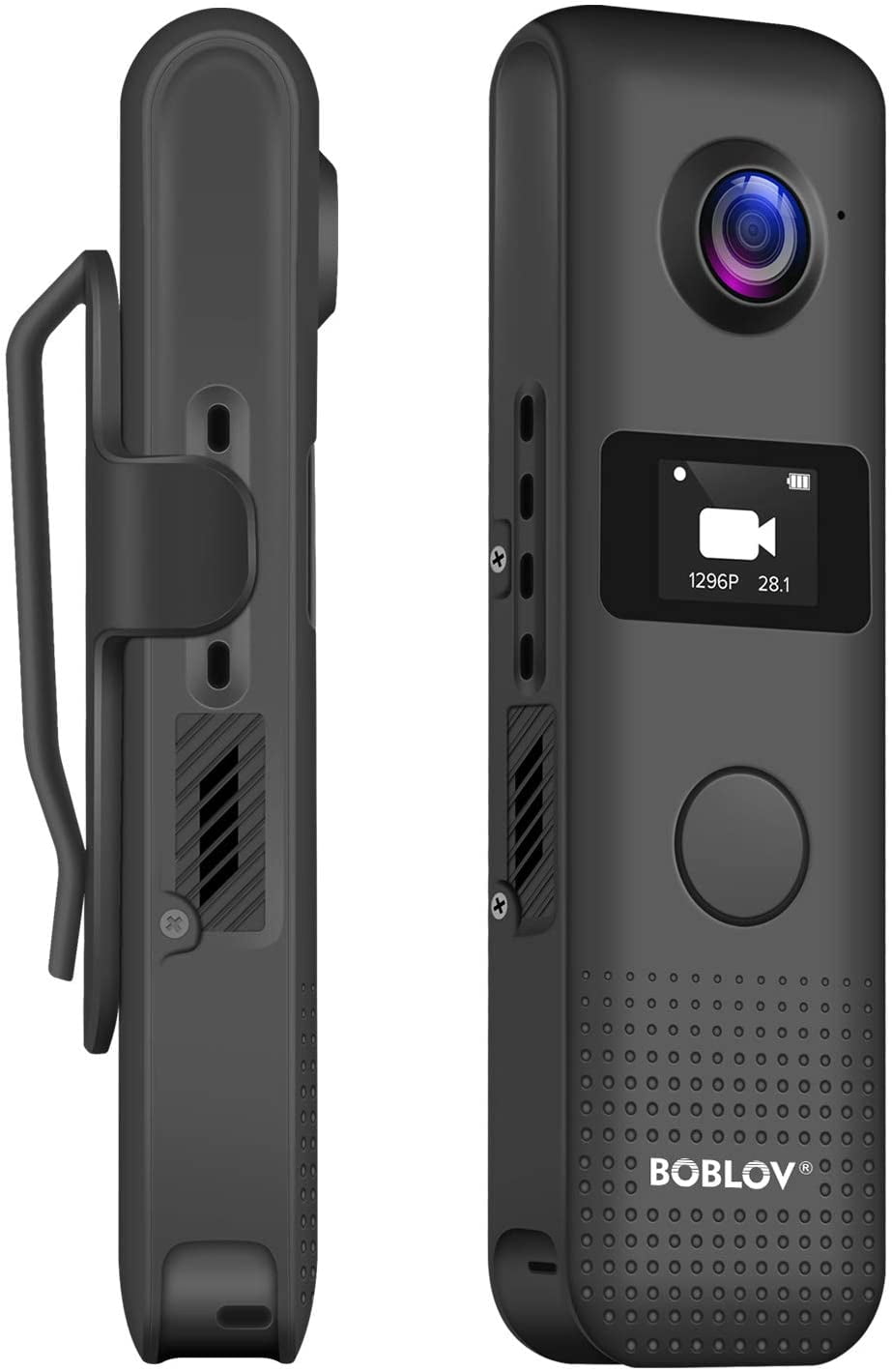 BOBLOV C18 Body Camera ,WiFi 1296P Bodycam with OLED Screen for