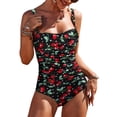 thumbnail image 1 of BOBO Retro Vintage One Piece Pin Up Bikini Monokinis Swimsuit, 1 of 4