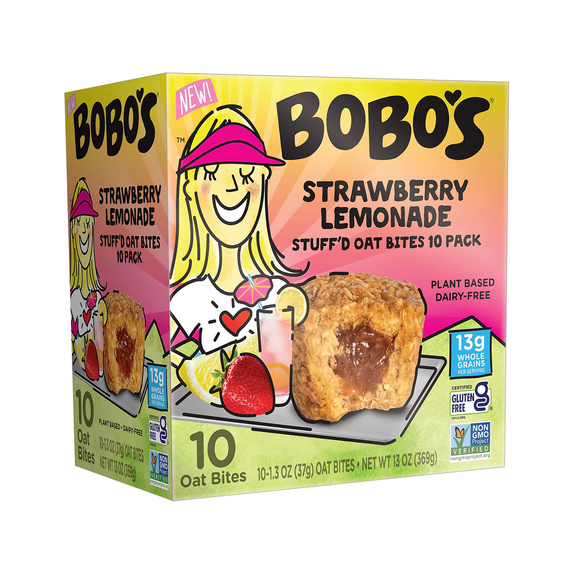 BOBO'S STRAWBERRY LEMONADE STUFF'D OAT BITES 13 OZ BOX
