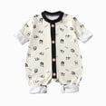 thumbnail image 1 of BOBOGOJP 100% Organic Cotton Soft 3-24 Months Unisex Footless Newborn Baby Sleepers Pajamas Romper Boys Girls Long Sleeve Black for Size 0-3 Months, 1 of 4