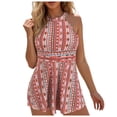 thumbnail image 1 of BOBOGOJP 2026 Two Piece Womens Tankini Swimsuits Modest Tankini Bathing Suit Tops with Shorts Tummy Control Swimwear Red for Size 3XL, 1 of 8