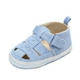 thumbnail image 1 of BOBOGOJP Baby Boy Girl Closed Toe Summer Sandals Lightweight Shoes Infant Non-Slip First Walking Sneakers Light Blue for Size 4.5, 1 of 7