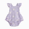 thumbnail image 1 of BOBOGOJP Baby Girl Summer Clothes Newborn Outfit Ruffle Romper Infant Baby Dress Bow Headband Solid Cute Outfits Girls(Pink, 0-3 Months), 1 of 8