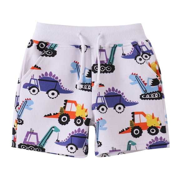 BOBOGOJP Boy's Casual Short,Soft Athletic Short,Sports Shorts Bottoms for Summer, Beach, School & Outdoor Activities 7-15T White for Size 6Y