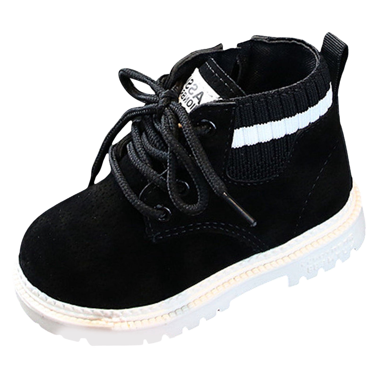 BOBOGOJP Boys Boots Toddler Kids Work Boots Outdoor Casual Side Zipper ...