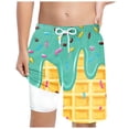 thumbnail image 1 of BOBOGOJP Boys Patriotic Swim Trunks with Compression Lined Kids Summer Beach Shorts 5-14 Years Mint Green for Size 8-9 Years, 1 of 4
