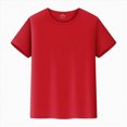 thumbnail image 1 of BOBOGOJP Boys Plain Basic Tees 5-16 Cotton Solid Short Sleeve Crewneck T Shirts Teen Boys Summer Clothes(Red,3-4 Years), 1 of 8