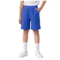 thumbnail image 1 of BOBOGOJP Boys Shorts Chino Shorts Uniform Clothes for Athletic Kids Boy Golf Basketball Blue for Size 10-11 Years, 1 of 5
