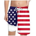 thumbnail image 1 of BOBOGOJP Boys Swim Trunks with Compression Liner Teen Kids Swim Shorts Quick Dry Toddler Beach Swimsuit 4-16 Years Dark Blue for Size 10-13 Years, 1 of 4