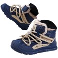 thumbnail image 1 of BOBOGOJP Boys Winter Boots - Lightweight Lined Ankle Boots for Girls & Boys with Memory Foam Insole - Non-Slip Winter Kids Shoes Dark Blue for Size 4, 1 of 9