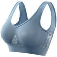 thumbnail image 1 of BOBOGOJP Breathable Cool Lift up Air Bra That Lift Up Sagging Breasts, 2024 New Women's Summer Ultra-Thin Comfort Bra (Blue,M), 1 of 5