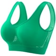 thumbnail image 1 of BOBOGOJP Breathable Cool Lift up Air Bra That Lift Up Sagging Breasts, 2024 New Women's Summer Ultra-Thin Comfort Bra (Green,M), 1 of 5