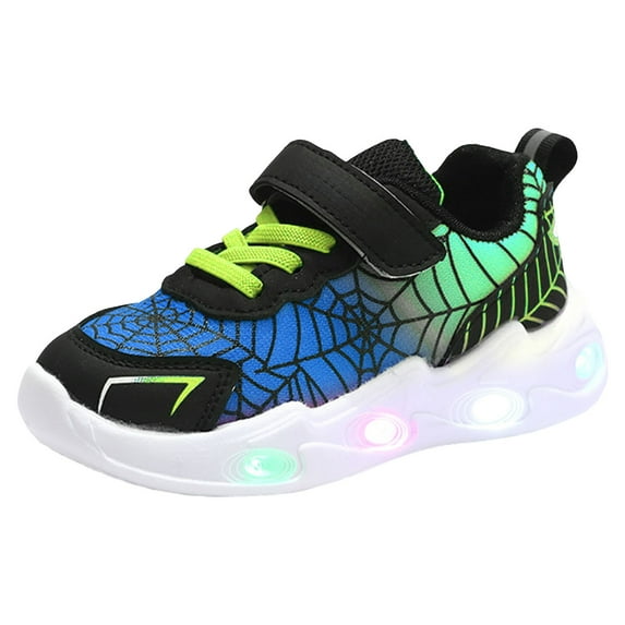 BOBOGOJP Children's Casual Shoes Boys Breathable Non-Slip Light Sneakers Unisex Luminous Sneakers for Girls Sport Running Shoes Blue for Size 5.5