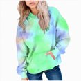 thumbnail image 1 of BOBOGOJP Cute Hoodies for Teen Girls Trendy Preppy Hooded Sweatshirts Oversized Long Sleeve Shirts Gradient Clothes for Girls Green,Size 1-2 Years, 1 of 5