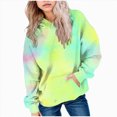 thumbnail image 1 of BOBOGOJP Cute Hoodies for Teen Girls Trendy Preppy Hooded Sweatshirts Oversized Long Sleeve Shirts Gradient Clothes for Girls (Yellow, 3-4 Years), 1 of 5