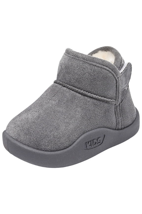 Kids Snow Boots for Boys Girls Toddler Winter Outdoor Boots Waterproof with Lined(Toddler/Little Kids/Big Kid) Gray for Size 11.5