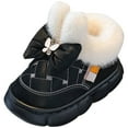 thumbnail image 1 of BOBOGOJP Girls Boys Boots Kids Winter Ankle Fleece Lined Snow Shoes Fuzzy Classic Kid's Low Boot for Toddler/Little Kid/Big Kid White for Size 13, 1 of 7