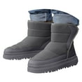 thumbnail image 1 of BOBOGOJP Girls Boys Warm Winter Boots Kids Outdoor Snow Boots(Toddler/Little Kid) Gray for Size 12.5, 1 of 9