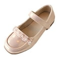 thumbnail image 1 of BOBOGOJP Girls Princess Mary Jane Pumps Low Heel Dress Shoes Wedding Party Shoes for Toddler Little Big Kids Pink for 8.5, 1 of 7