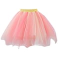 thumbnail image 1 of BOBOGOJP Girls Rainbow Flower Tulle Skirt Toddler Tutu Girls Clothes Hot Pink for Size 0-12 Months, 1 of 6