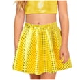 thumbnail image 1 of BOBOGOJP Girls Sequin Skirt Sparkly Toddler Kids Mini Glitter Skirt Elastic Waist Party Pencil Skirt Gold for Size 10-11 Years, 1 of 4