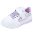 thumbnail image 1 of BOBOGOJP Girls Shoes Little Kids Toddler Sneaker with Hook and Loop Casual Party School Dream Color Shoes Purple for 13, 1 of 7