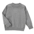 thumbnail image 1 of BOBOGOJP Girls Sweaters for Teen Girls Toddler Girl Cute Knit Crewneck Pullover Gray for Size 9-10 Years, 1 of 3