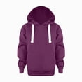 thumbnail image 1 of BOBOGOJP Girls Zip Up Hoodie Lightweight Teen Fleece Sweatshirts Jacket Long Sleeve Fall Hoodie With Pocket Purple,Size 7-8 Years, 1 of 9
