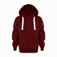thumbnail image 1 of BOBOGOJP Girls Zip Up Hoodie Lightweight Teen Fleece Sweatshirts Jacket Long Sleeve Fall Hoodie With Pocket Wine,Size 13-14 Years, 1 of 9