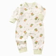 thumbnail image 1 of BOBOGOJP Halloween Baby Boy Girl Outfit Pumpkin Long Sleeve Onesie Romper Jumpsuit Halloween Clothes Girl Boy Light Green for Size 12-18 Months, 1 of 7