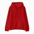 thumbnail image 1 of BOBOGOJP Hoodies for Teen Girls Kids Boys Cute Sweatshirt Oversized Long Sleeve Pullover Tops Trendy Preppy Clothes 2-15 Years (Red, 6-7 Years), 1 of 5