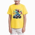 thumbnail image 1 of BOBOGOJP Kids 4th of July Shirt Funny Red White Blue T-Shirt Boys Girls 28(Yellow,5-6 Years), 1 of 4