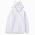 thumbnail image 1 of BOBOGOJP Kids Cotton Hoodies Toddler Fall Pullover Hooded Medium Weight Sweatshirts with Pocket for Boys and Girls White,Size 5-6 Years, 1 of 7
