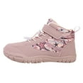 thumbnail image 1 of BOBOGOJP Kids' Hiking Work Boots for Boys Girls, Waterproof Outdoor Ankle Boots with Hook and Loop Pink for Size 1, 1 of 9