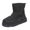 thumbnail image 1 of BOBOGOJP Kids Snow Boots Boys Girls Toddler Winter Waterproof Shoes Cold Weather Outdoor Lightweight (Toddler/Little Kids/Big Kids) Black for Size 2, 1 of 9