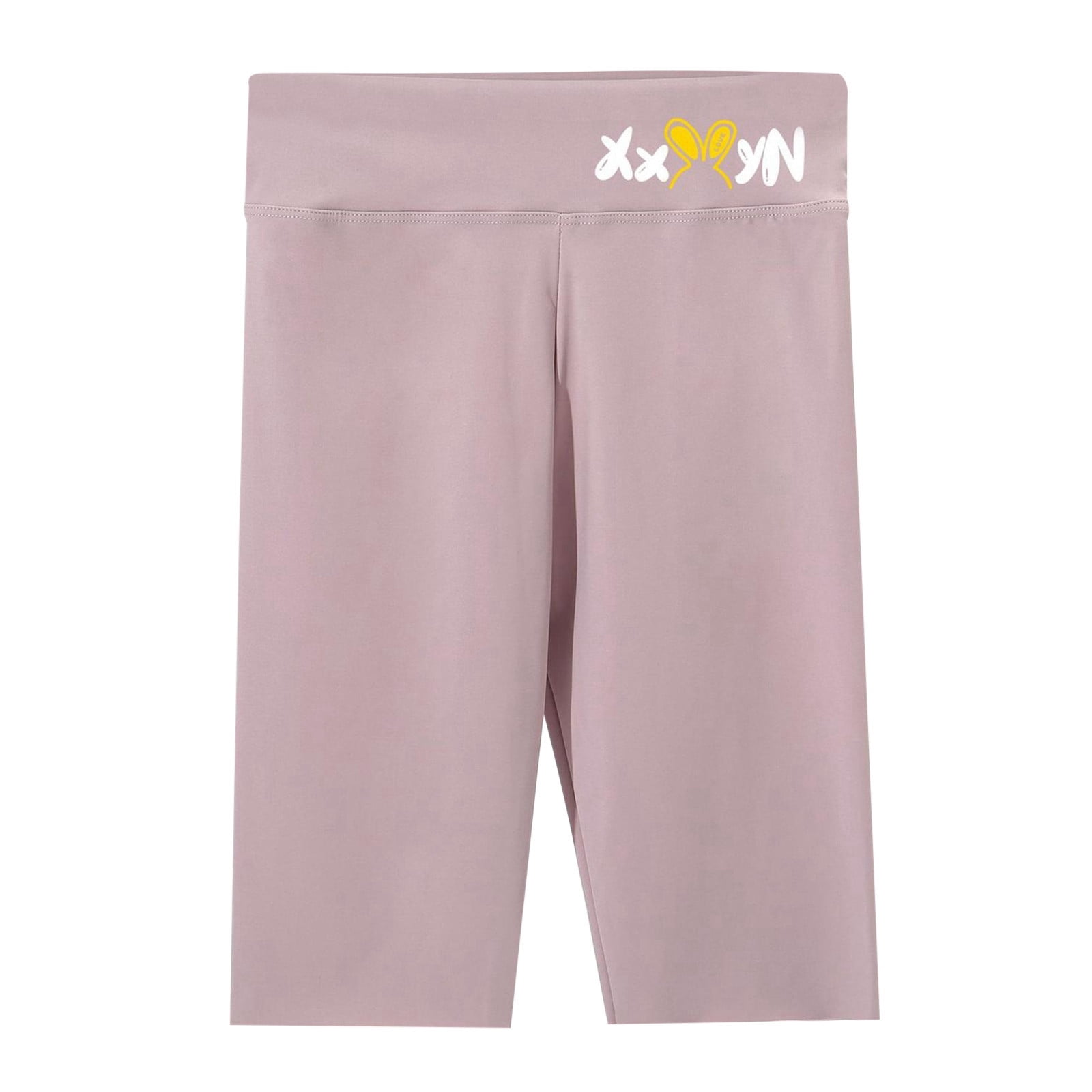 Haloumoning Girls Volleyball Spandex Shorts Kids Athletic Biker Dance Gymnastics Compression Shorts With Pockets