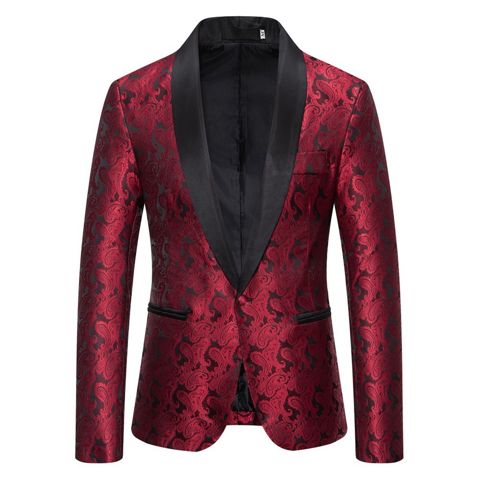 Men's Navy One-Button Shawl Lapel Tuxedo Jacket by Zegarie - Modern Fit